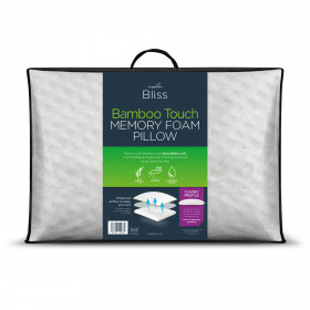 Snuggledown Bliss Bamboo Memory Foam Classic Medium Support Pillow, 1 Pack