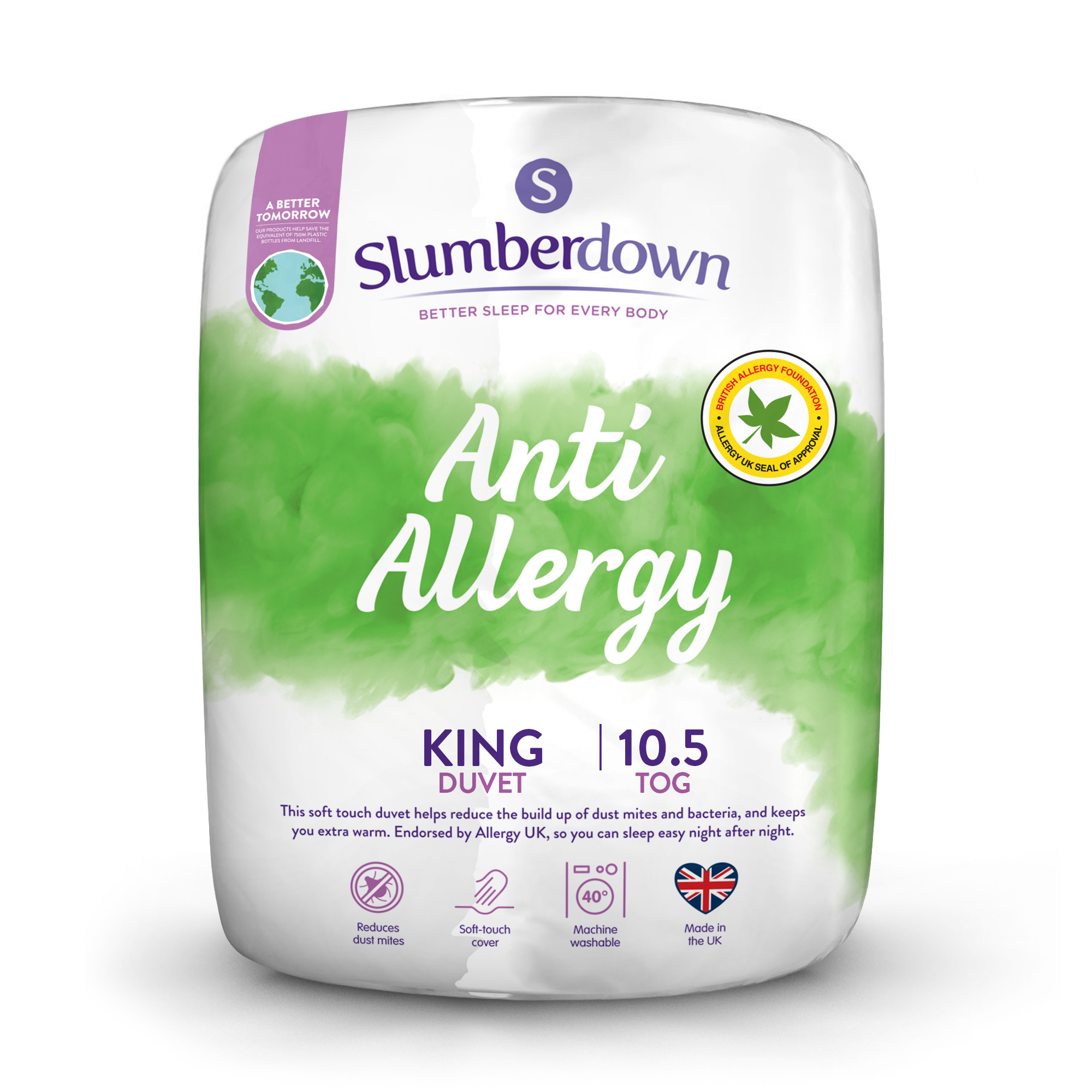 thumbnail 24  - Slumberdown Anti Allergy, Anti Bacterial Duvet