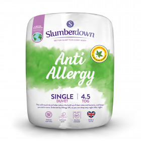 Slumberdown Anti Allergy 4.5 Tog Single Summer Duvet