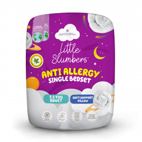 Slumberdown Little Slumbers Anti Allergy 7.5 Tog Single Kids Bed Set