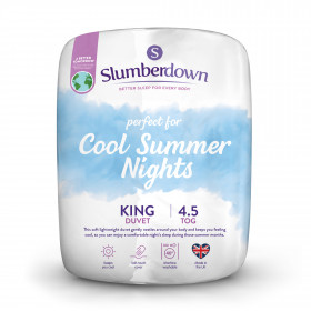 Slumberdown Cool Summer Nights 4.5 Tog King Size Summer Duvet