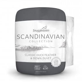 Snuggledown Scandinavian Duck Feather &amp; Down 10.5 Tog Single All Year Round Duvet
