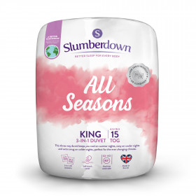 Slumberdown All Seasons 3-in-1 Combi 15 Tog (10.5 + 4.5 Tog) King Size Duvet