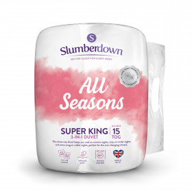 Slumberdown All Seasons Combi 15 Tog (10.5 + 4.5 Tog) Super King Duvet