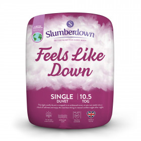 Slumberdown Feels Like Down Duvet 10.5 Tog Single All Year Round Duvet