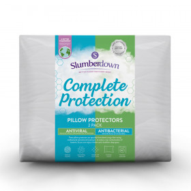 Slumberdown Complete Protection Antiviral Pillow Protector, 2 Pack 