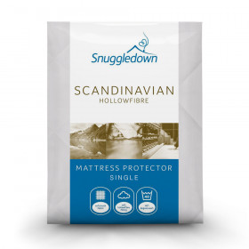 Snuggledown Scandinavian Hollowfibre Mattress Protector - Single