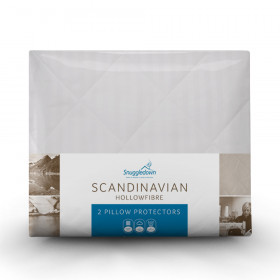 Snuggledown Scandinavian Hollowfibre Pillow Protector - Pack of 2