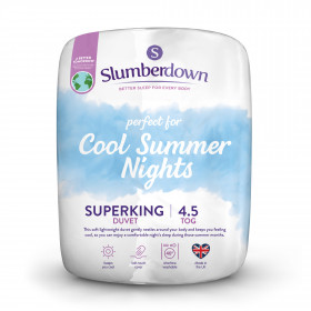 Slumberdown Cool Summer Nights 4.5 Tog Super King Summer Duvet