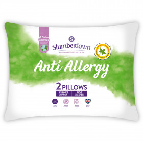 Slumberdown Anti Allergy Firm Pillows, 2 Pack