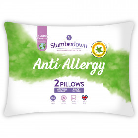 Slumberdown Anti Allergy Medium Pillows, 2 Pack