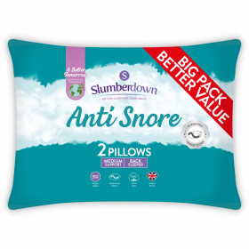 Slumberdown Anti Snore Medium Pillow, 2 Pack