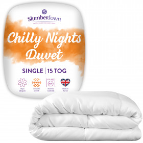Slumberdown Chilly Nights 15 Tog Single Winter Duvet