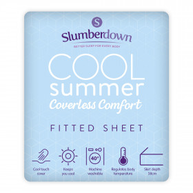 Slumberdown Cool Summer Coverless Comfort PCM Fitted Bedsheet