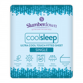 Slumberdown Cool Sleep Ultracool Nylon Single Fitted Sheet