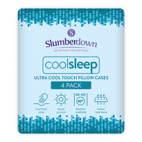 Slumberdown Cool Sleep Ultracool Nylon Summer Pillowcases, 4 Pack