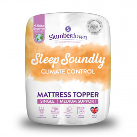 Slumberdown Sleep Soundly Climate Control Mattress Topper, Single