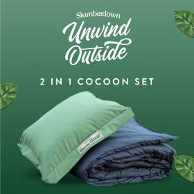 Slumberdown Unwind Outside 2-in-1 Waterproof Cocoon Set