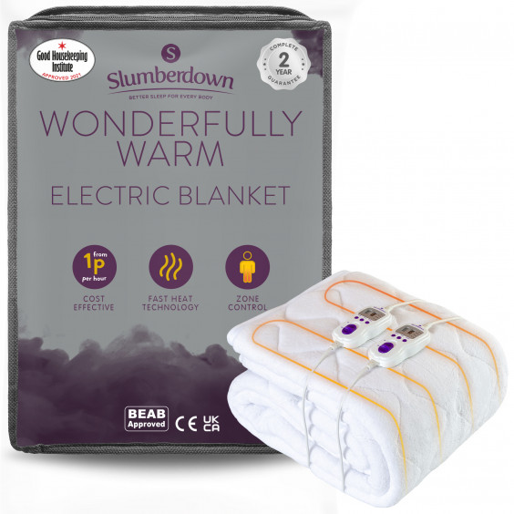 Slumberdown Wonderfully Warm Electric Blanket - Single