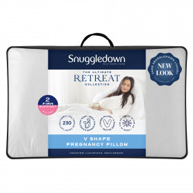 Snuggledown V Shape Pregnancy Firm Support Pillow, Pack of 2