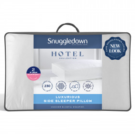 Snuggledown Luxurious Side Sleeper Firm Support Pillow, Pack of 2